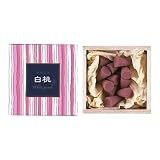 日本香堂(Nippon Kodo) かゆらぎ 白桃 コーン 12個入 香立付 ホワイト 12個 (x 1)