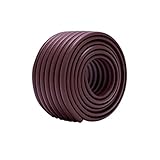 [Jiyaru] コーナークッション ベビーガード 2本セット 波型 コーナーパッド 2M 厚手 けが防止 テープ付き ブラウン