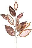 12個パック人工メタリックブロンズLaurel LeafクリスマスSprays 33インチ