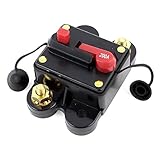 uxcell カーオーディオ電源回路ブレーカ システム回路ブレーカ カーアンプパワー ブラック メタル製