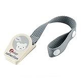 服などにクリップで簡単に固定できてベルトの長さを2段階に調節できるおしゃぶりホルダー２個セット