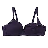 【カシュクール】 3Dライト授乳ブラジャー　フランス インポートランジェリー ／バイオレット／75E