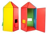Foldaway (フォルダウェイ) プレイマット ベビー 用 プレイハウス キッズハウス 防水 防音 (レインボー)