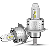 【2019 業界初モデル 3年保証】BORDAN h4 led ヘッドライト 車検対応 2個入り LEDバルブ 高品質 フィリップス LUMILEDS ZESチップ(第2世代) 搭載 一体型 DC12Ｖ 60W(30W*2) 12000LM(6000LM*2) 6500K 冷却ファン付 超高輝度