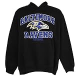 Baltimore Ravens Football大人ミディアムフード付きスウェットシャツ