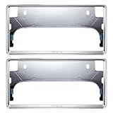 【国内正規純正部品】トヨタ純正 ナンバーフレーム デラックスタイプ 2枚セット 高級 メッキ