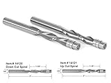 Yonico 14220 Solid Carbide Flush Trim Spiral Router Bit Set, 1/4 by Yonico