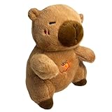 呼吸睡眠おもちゃ、呼吸ぬいぐるみ - ぬいぐるみカピバラなだめる寄り添うぬいぐるみ - 心を落ち着かせる睡眠用おもちゃ、音楽ライトと呼吸モーションで落ち着かせるぬいぐるみ、大人、子供の誕生日用