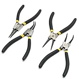 べホー 4Pcsスナップリングプライヤープライヤーセット7inchサークリップコンビネーションクリップツールを保持
