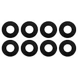 KU71074BK ブラック Dリングシャックルワッシャー 3/4インチ Dリングシャックル用、8セット、ブラック