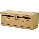 システムリビング収納 壁面収納 テレビ台タイプ 幅120cm ライトブラウン FS-105LB