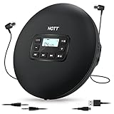 HOTT CDプレーヤー コンパクト ポータブル CD プレイヤー CD204 USB通電式CDウォークマン 小型 軽量