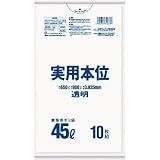 日本サニパック:サニパック 業務用実用本位 45L透明 NJ43 型式:NJ43（1セット:10枚入）