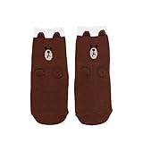 LINE FRIENDS ソックス LF15 ブラウン