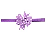 LexBlue（TM）2016新生児ガールフラワーカチューシャちょう結びドットヘアバンドベビー弾性ヘッドバンドかわいいヘアアクセサリー