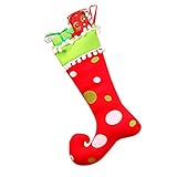 elacoクリスマスツリーHangingストッキングギフトバッグElvesエルククリスマス装飾オーナメントソックス装飾 free size Elaco-MT-658