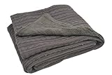 Jollein Blanket (75 x 100 cm, Cable Knit / Charcoal / 4-Seasons Design) by Jollein
