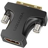 VENTION HDMI-DVI 変換アダプタ HDMI メス - DVI (24+1) オス 双方向転送 HD 1080P 金メッキ (HDMIメス-DVI（24 + 1）オスアダプタ / AILB0)