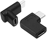 90° USB C タイプC オス - メス への転換 アダプター 右 & 左 また 上 & 下 90度 USB-C USB 3.1 Type-C アダプタ