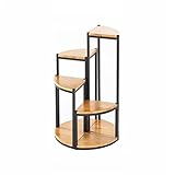 TIDLT フラワースタンド 鉄+無垢材 屋内 リビングルーム 多層バルコニー フロアスタンドフラワースタンド 組み合わせとコロケーション (色 : A)