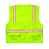 Custom Leathercraft SV143X Economy Surveyor's Vest, 3X-Large, Lime by Custom Leathercraft