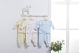 iTimes Baby　ベビー服　可愛い新生児肌着　長袖0-6ヶ月肌着　秋冬服　出産祝い　上下3枚セット チェック柄　 (52センチ)