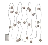 ホワイエ ライト MLワイヤーボールガーランドLED3.8m20球電池式 8250004