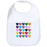coliny 3枚セット　ベビースタイ アメリカで人気 カラフルなハート　食事 スタイ　ビブ　 赤ちゃんのよだれ吸収 赤ちゃんスタイ ビブ　CA100634265
