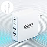Hapfish 100W PD 充電器 USB急速充電器【GaN (窒化ガリウム)/4ポート/1.5m Type-Cケーブル付属/PSE技術