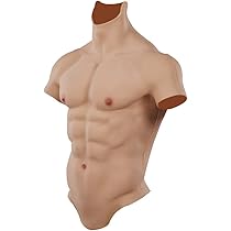 筋肉スーツ Amazon | EQAIWUJIE 偽腹筋 シリコンスーツ・筋肉マン