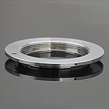 (バシュポ) Pixco マウントアダプター マクロM42レンズ-Nikon (D)カメラボディー対応 M42-Nikon (D) D7200 D810A D5500 D750 D810 D4S D3300 Df (シルバー)