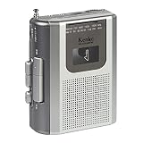 【Amazon.co.jp限定】 Kenko ラジオカセットレコーダー KR-014AWFRCST ポーチセット ワイドFM対応 単3形乾電池駆動 外付けマイク付属 シルバー