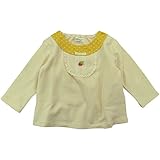 【秋冬物】(日本製) Pample Mousse(パンプルムース) コンパクトパイル衿切替トレーナー 95cm /IV NO.DP-53257