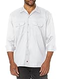 Dickies メンズ 長袖作業シャツ US サイズ: Small カラー: ホワイト