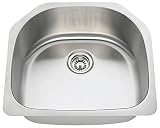 Polaris Sinks P1242-16 Single Bowl Stainless Steel Kitchen Sink [並行輸入品]