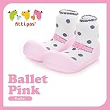 アティパス attipas ベビーシューズ バレエ ピンク Lサイズ（12.5cm）