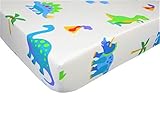 Dinosaur Land 100% Cotton (FITTED SHEET ONLY) Size TODDLER Boys Girls Bedding Decor [並行輸入品]