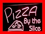 Open Pizza By The Slice Cafe Shop LEDサインNight Light i306-r ( C )