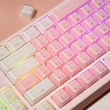 Mintcap キーキャップ - 104キークリスタルジェリーキーキャップ 半透明カスタムキーボードキーキャップ OEMプロファイル かわいいキーキャップ 65/87/104 Cherry Gateron Mx メカニカル用