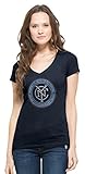 MLS New York City FCレディースVネックScrum Tee、Xラージ、秋Navy