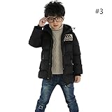 トトハウス(TOTO HOUSE) 子供服 中綿コート キッズ 男の子 長袖 防寒 秋冬 綿服 キッズコート (ブラック, 150)