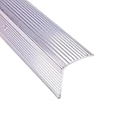M-D Building Products 78022 Fluted 1-1/8-Inch by 1-1/8-Inch by 36-Inch Stair Edging, Silver [並行輸入品]