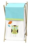 Sweet Jojo Designs Baby/Kids Clothes Laundry Hamper for Turquoise and Lime Hooty Owl Bedding [並行輸入品]