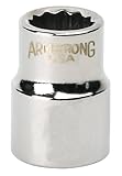 Armstrong 37-183 1/4-Inch Drive 12 Point Standard Socket, 5.5mm by Apex Tool Group