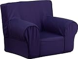 Small Solid Navy Blue Kids Chair [並行輸入品]