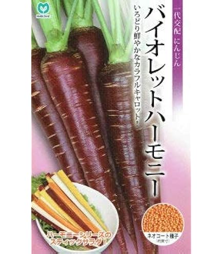Amazon.co.jp: フタバ種苗 ニンジン 黒にんじんのタネ コート種子