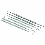 New 6 Pc Dental Tooth Pick Pic Probe Set Kit Hygiene Tools Stainless Steel [並行輸入品]