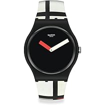 Amazon | Swatch レッド ブルー ホワイト Piet Mondrian ユニ