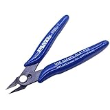 ALLCACA 170電線ケーブルカッター実用的なサイドスナップフラッシュプライヤーアンチスリップ対角線プライヤーミニハンドルニッパー、快適なハンドル、ブルー
