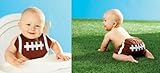 Mud Pie Lil Sport Diaper Cover & Bib Set, Football Design by Mud Pie
